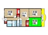 スリーゼヒル 3DKの間取り
