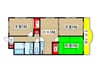 スリーゼヒル 3DKの間取り