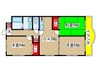 スリーゼヒル 3DKの間取り