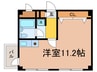 テック原ビル 1Rの間取り