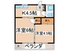 コ－ポ東浦 2Kの間取り