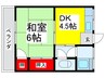 芳山荘 1DKの間取り