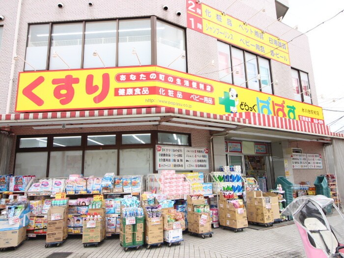 どらっぐぱぱす氷川台駅前店(ドラッグストア)まで808m ハイツグローリア