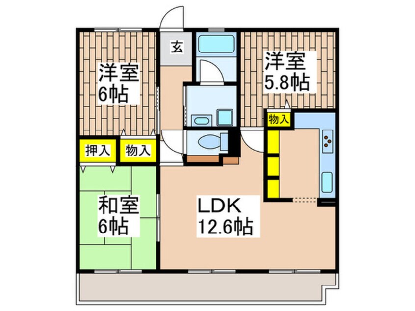 間取図 プライムガーデン湘南藤沢