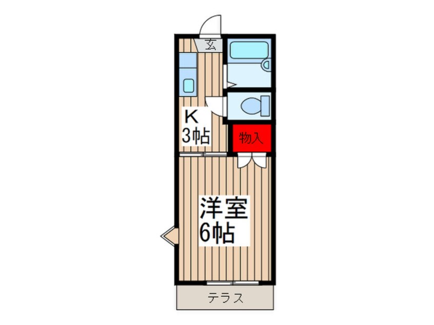 間取図 コーポカヤ