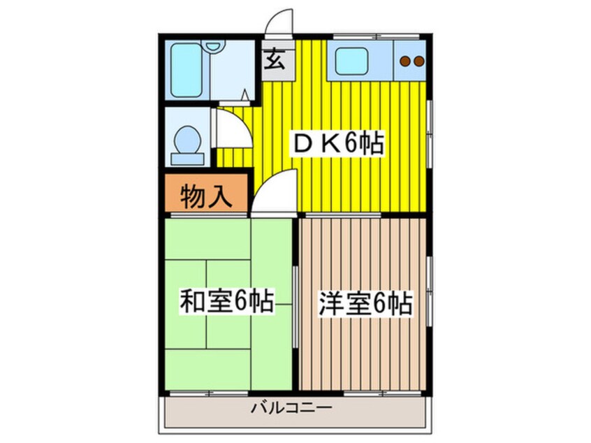 間取図 パ－クハイツ西八王子