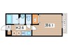 ハイツ白坂 1Kの間取り