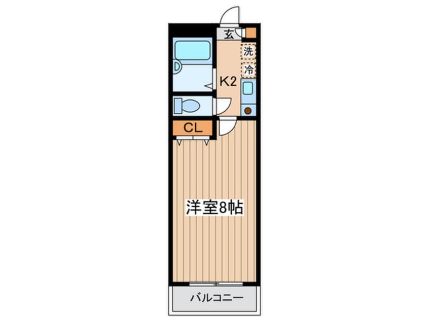 間取図 シャトル聖調布