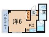 吉祥館 1Kの間取り