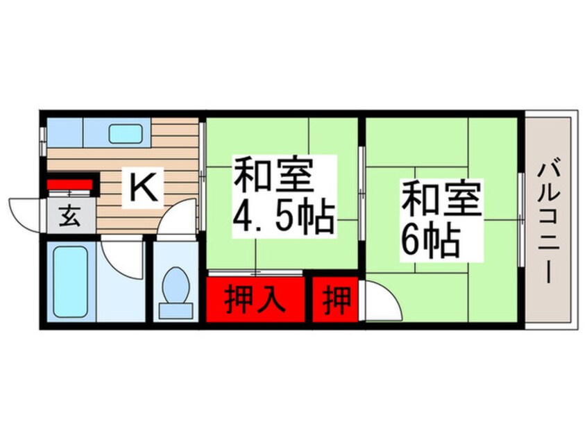 間取図 宮前荘