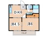 ロイヤルハイツ 2DKの間取り