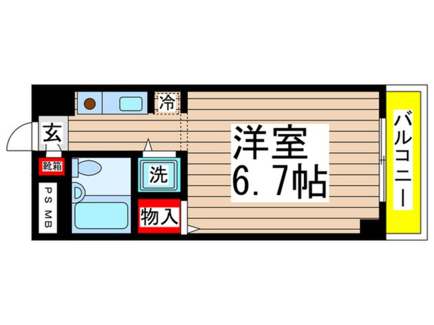 間取図 パレ・ドール検見川（403）