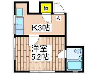 間取図 グリ－ンコ－ポ