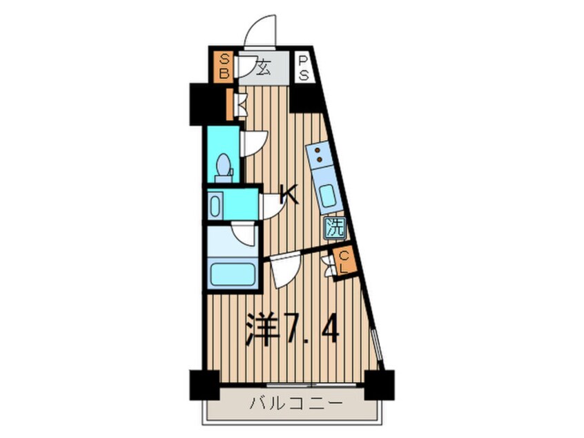 間取図 ＭＦＰＲコート武蔵小山