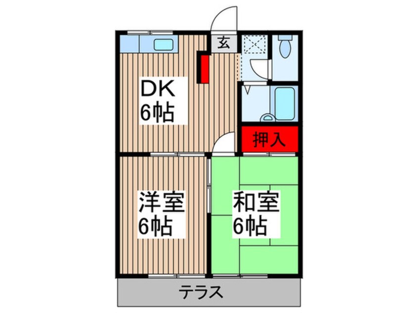 間取図 エステ－トピア美原