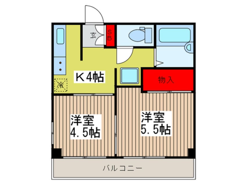 間取図 ヴィラ山川