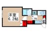 フォレスタ千住 1Kの間取り