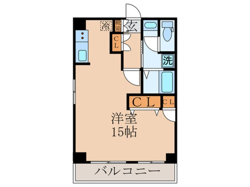 間取図 築地スカイレジテル（４０１）