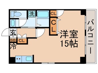 間取図 築地スカイレジテル（４０１）