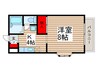 ライブゆうなみ 1Kの間取り