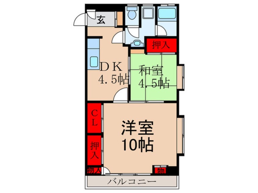 間取図 ドエル清光