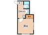 三井ハイツ 1DKの間取り