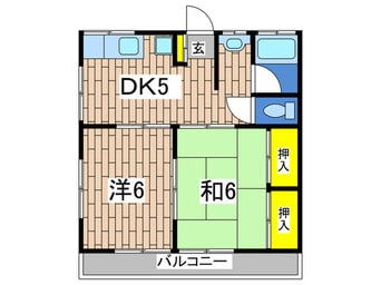 間取図 下永谷コーポ