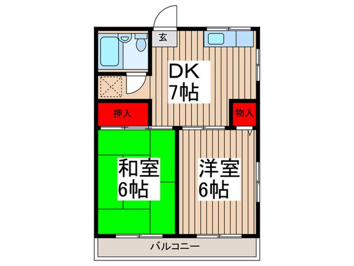 間取り図 浜中マンション