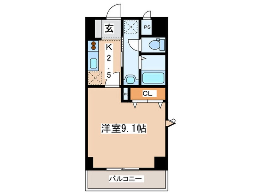 間取図 ジェルメ・コム－ネ