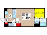 エスポワール本八幡 1Kの間取り