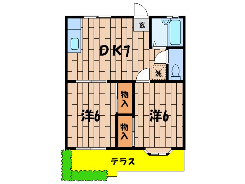 間取図 ホ－ミ－フラット