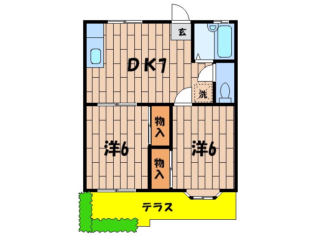 間取り図 ホ－ミ－フラット