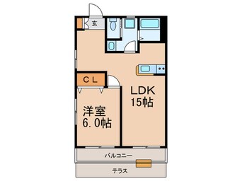 間取図 つるコーポ