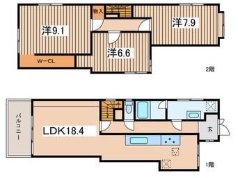間取図 瀬谷区阿久和南1丁目戸建