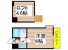 ジュネパレス八千代第51 1Kの間取り