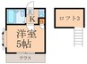 ソレイユライフピアⅡ 1Kの間取り