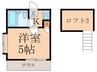 ソレイユライフピアⅡ 1Kの間取り
