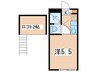 レモンホームⅠ 1Rの間取り