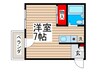 メゾンソレイユ 1Rの間取り