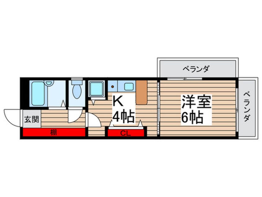 間取図 ジュネス八柱