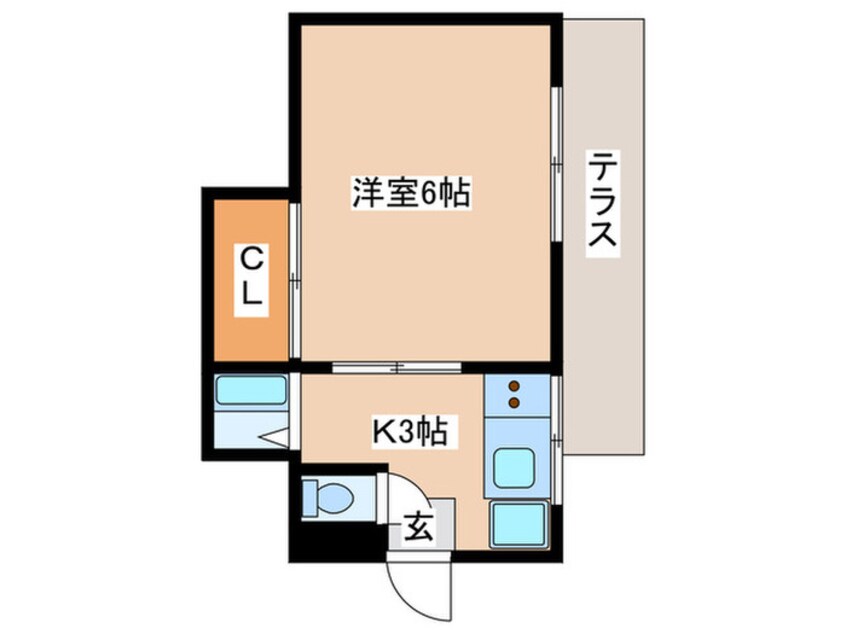 間取図 飯塚荘（西棟）