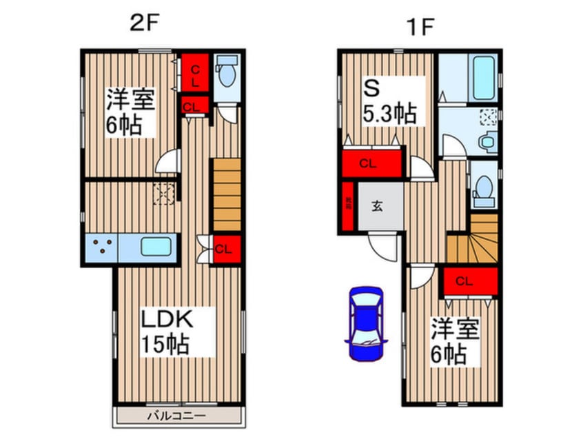 間取図 仮)M STYLE春日部市西金野井新築