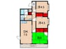 アート八幡町 3DKの間取り