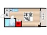 南葛西ロイヤルハイツⅡ 1Rの間取り