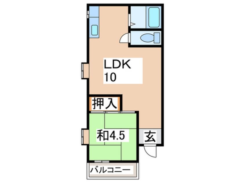 間取図 シャルム林間