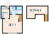 インディゴハウス 1Kの間取り