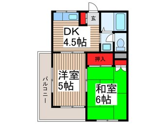 間取図 おうぎハイツ