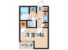 エラン　メゾン 1Kの間取り