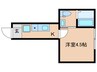 Glanz王子神谷 1Kの間取り