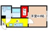 Glanz王子神谷 1Kの間取り